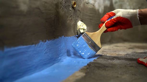 Commercial Basement Waterproofing project at a Britton, MI business property by SJ Waterproofing Pros